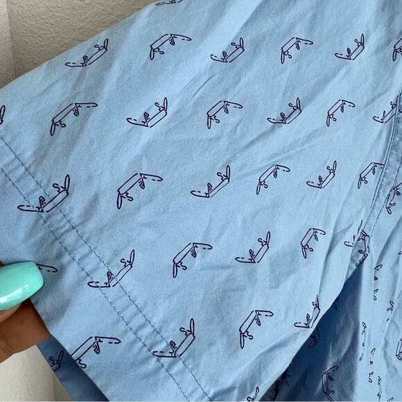 5.11 Tactical Button Front Shirt Drone Novelty Print Blue Medium - Picture 2 of 7